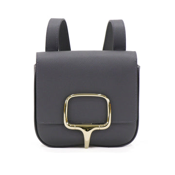 Hermes Della Cavalleria Epsom Leather Ardoise W Shoulder Bag 53127
