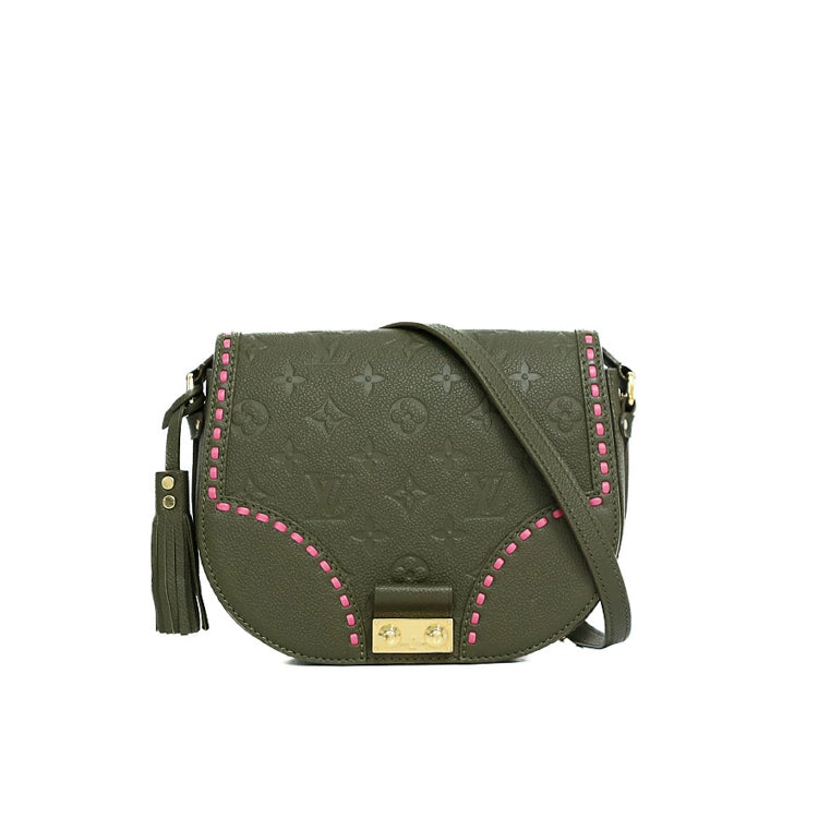 Louis Vuitton Monogram Unplant Juno M43146 Khaki Shoulder Bag 53135