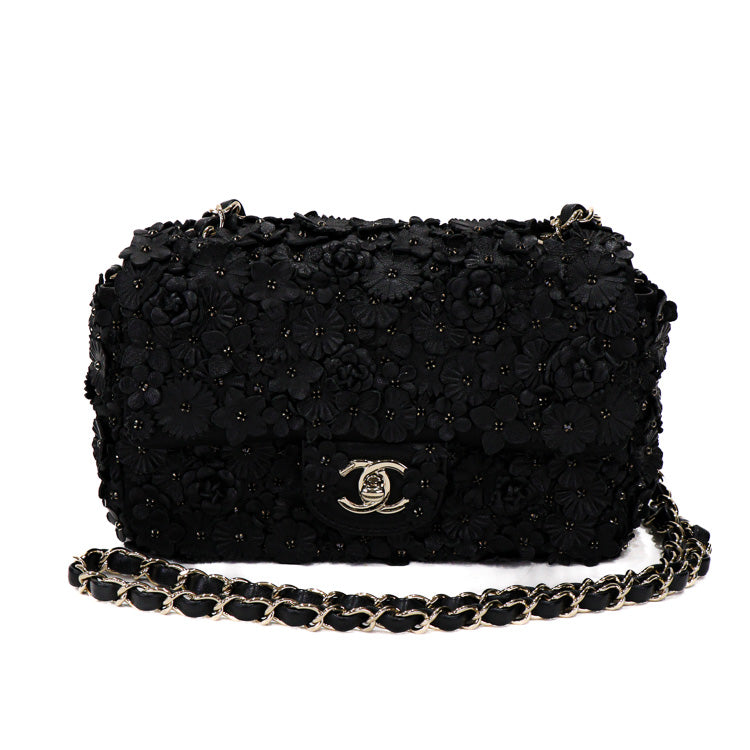 Chanel Camellia Flap 20 Mini Chain Shoulder Bag 53137