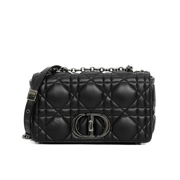 Christian Dior Caro Lamb Leather Black Chain Shoulder Bag 53146