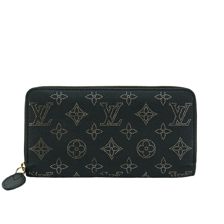 Louis Vuitton Monogram Mahina M82645 Black Zippy Wallet 53150