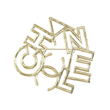 Chanel Coco Mark Logo Metal Brooch 53421