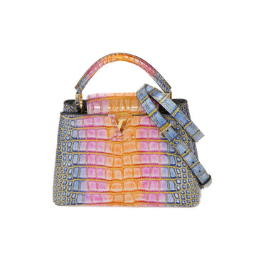 Louis Vuitton Capsine BB Crocodile Rainbow Color Shoulder Bag 53684