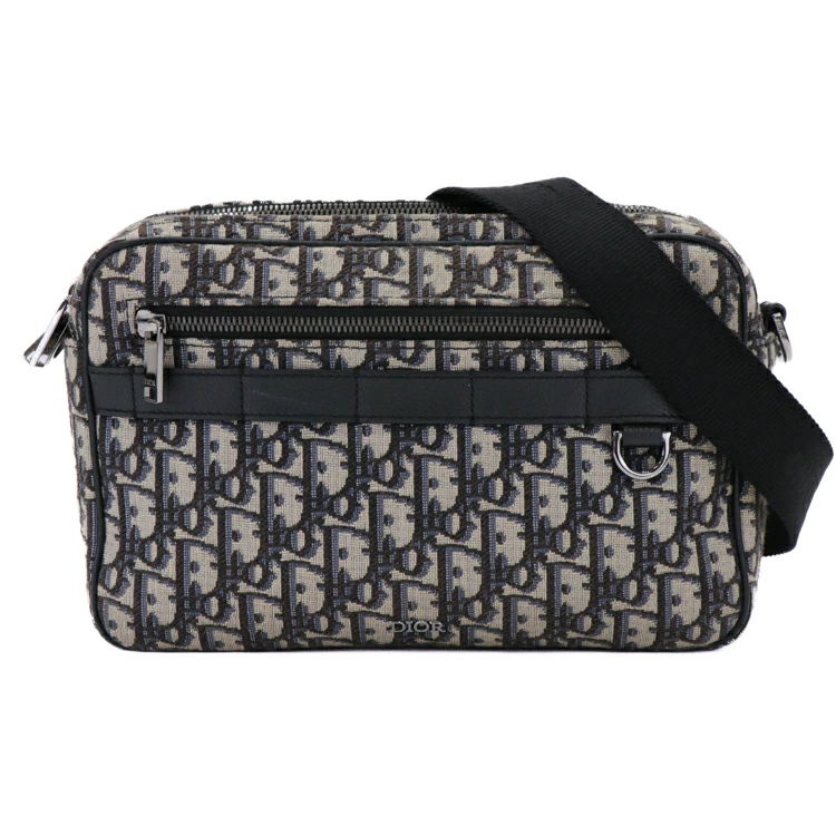 Dior Safari Maxi Canvas Black Crossbody Bag 53692