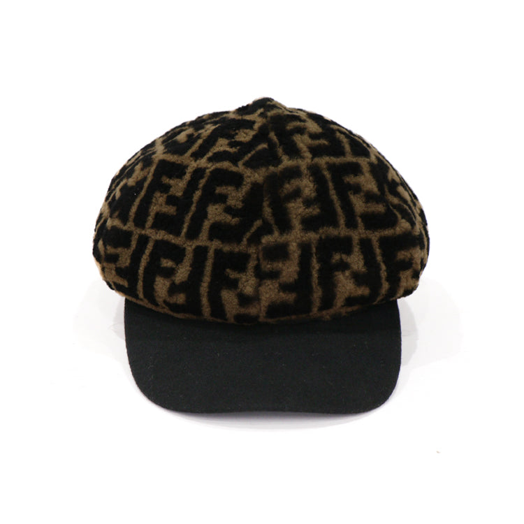 Fendi Zucca Cap Brown Hat 54026