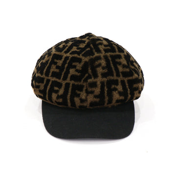 Fendi Zucca Cap Brown Hat 54026