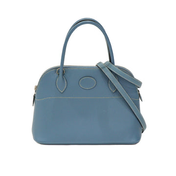 Hermes Bolide 27 Epsom Blue Jean □K Shoulder Bag 54339