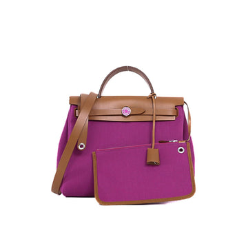 Hermes Herbag Zip PM 31 Towar Military Vash Hunter Shoulder Bag 5s106