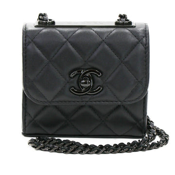 Chanel Mini Matelasse Lambskin Black Chain Shoulder Bag