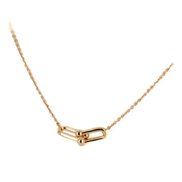 Tiffany&Co. Hardware Double Small K18 Yellow Gold Necklace 55397