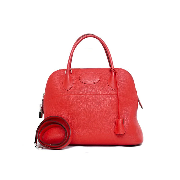 Hermes Bolide 31 Taurillon Clemence Bougainvillea T Hand Bag 3S224
