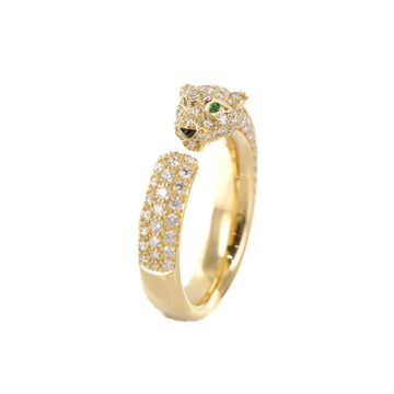 Cartier Panthere De 18K Yellow Gold #52 Diamond Ring 3S275