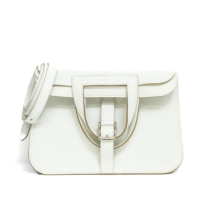 Hermes Alzan 31 Taurillon Clemence White X Hand Bag 3S388
