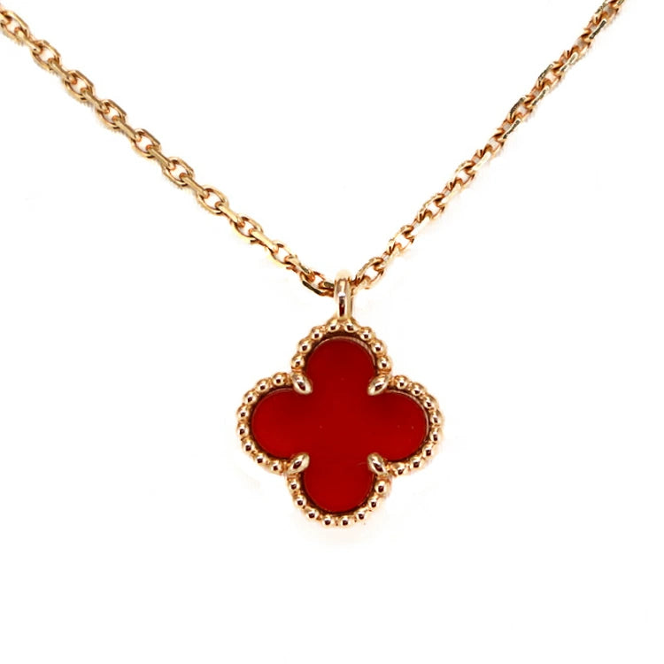 Van Cleef & Arpels Sweet Alhambra 18K Rose Gold Necklace 4S041