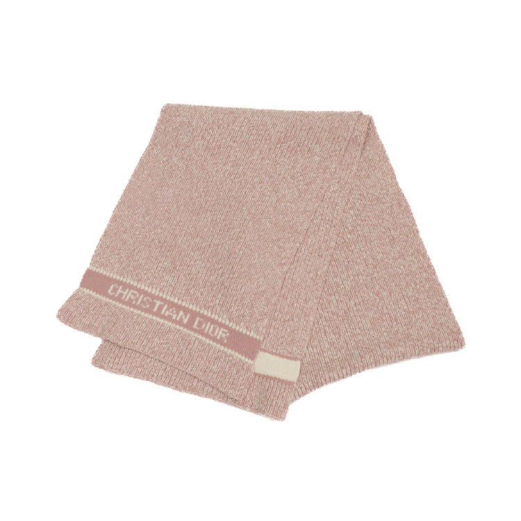 Dior Christian Logo Cashmere Scarf Muffler 4S206