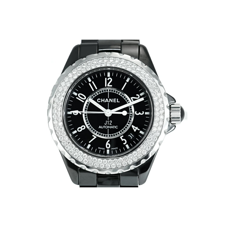 Chanel J12 38mm Genuine Diamond Ceramic Automatic Watch